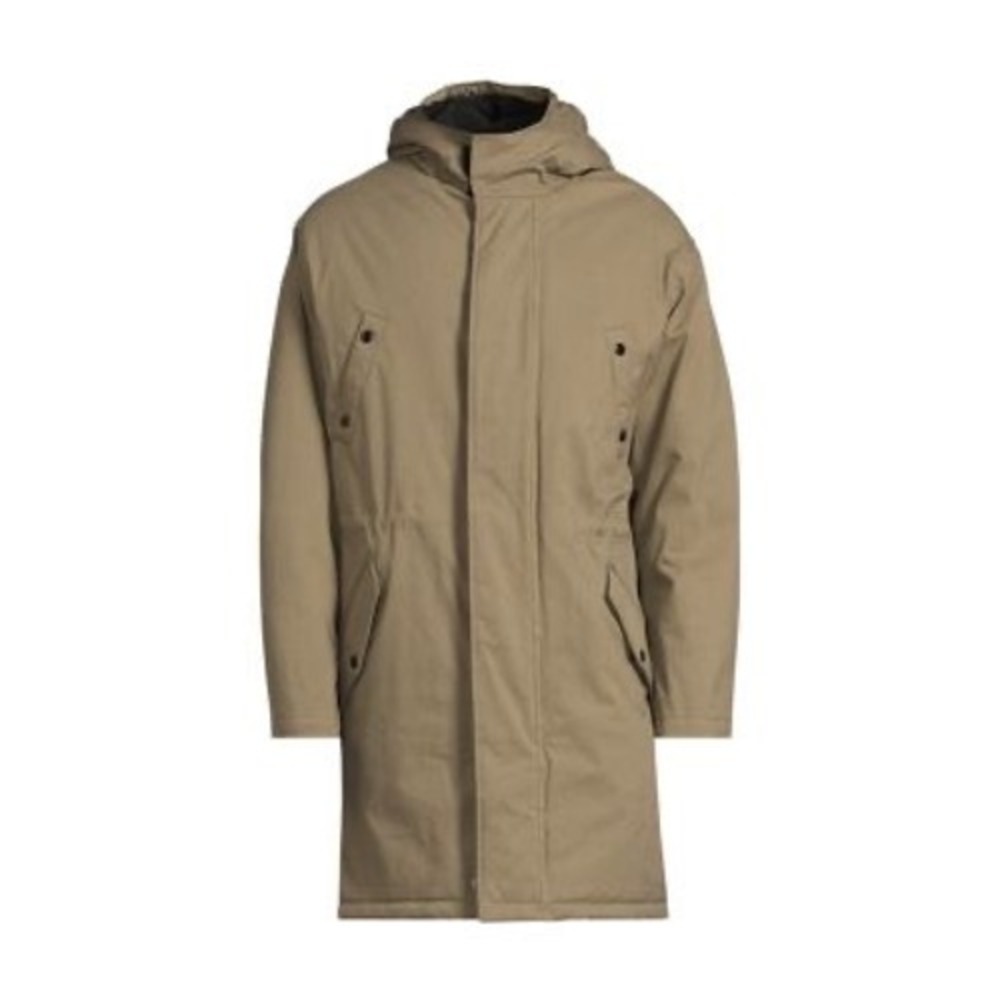 THE KOOPLES NEW Sherpa Lined‎ Hooded Parka Olive Green Size Medium MSRP $785
